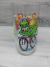 1981 Mcdonald's The Great Muppet Caper Kermit On Bicycle Drinking Glass picture