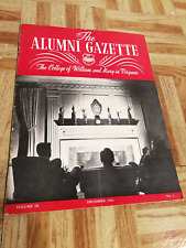 Vtg 1941 William & Mary College Tribe Virginia Alumni Gazette Book Program picture