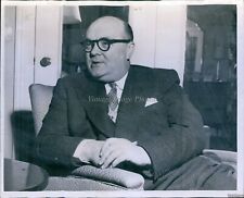 1956 Sec'Y Gen North Atlantic Treaty Org Paul-Henri Spaak Politics 8X10 Photo picture