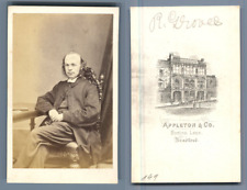 Reverend R. Groves, Methodist Church CDV, Appleton & Co. Bradford. Screw Card picture