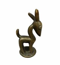 Vintage Brass Donkey Figurine Farm Animal Modern Mini Figure Horse Mule picture