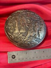 Old Chinese Copper Round Box picture