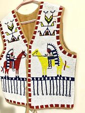 Native American Design Handmade Beaded Vest Front Powwow Regalia XNV505 picture