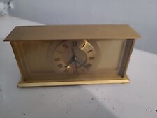  Spaulding & Co. Concord Swiss brass Quarzt Desk Clock With Alarm Works. 8232# picture