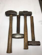 Lot Of 4 Vintage Wood Handle Hammers picture