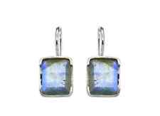 Labradorite Solid 925 Sterling Silver Earrings picture