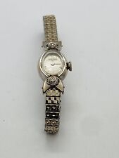 ANTIQUE EARLY CENTURY BULOVA WOMENS ROLLED GOLD 10 KT. DIAMOND MECHANICAL WATCH picture