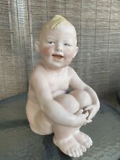 Rare Large 11” Heubach Naked Baby German Bisque Piano Baby picture