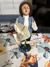 Byers Choice Retired 2000 Williamsburg Exclusive Boy with Kite and Original Tag picture