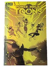 Power Ninja Toons MMPR Power Rangers Homage GOLD Foil Variant Cover #0/5 picture
