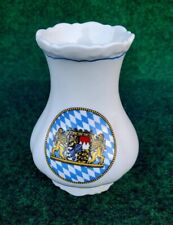 VTG KM Bavaria Small 4 In  Bud Vase Royal Crest Germany Porcelain  picture
