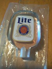 VTG Miller Lite Light Pilsner Beer Tap Handle Pull Acrylic Clear Bar  picture
