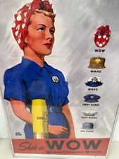 1942 WOW-Woman Ordnance Worker WW2 Poster -24x36 on FUJIFILM CRYSTAL ARCHIVE  picture