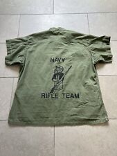 Vintage 1967 Navy Rifle Team Tropical Slant Pocket Combat Poplin OG 107 Sz Large picture