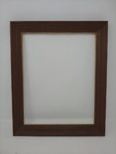 Weathered Grey Wood Gold Inset Vtg 13.5x16 Frame for 11x13.5 Painting Picture picture