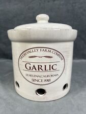 Chefs Fresh Valley Farm Company Stoneware Garlic Storage Canister picture
