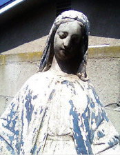  La Milagrosa Virgin Mary Standing on a Snake Statue 25 in Outdoor Statues picture