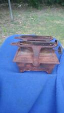 ANTIQUE  CAST IRON CLEVELAND FOUNDRY  SAD IRON HEATER AS IS picture