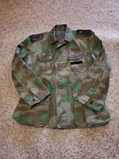 WW2 German Field Jacket Blouse 50 Mens Splinter Camo Button Up Reproduction  picture