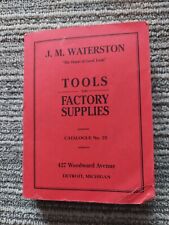 J. M. Waterston Tools And Factory Supplies  Catalogue  Number 25 picture