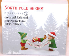DEPT 56 NORTH POLE EVERY QUILT KID TESTED 6009772 VILLAGE CHRISTMAS picture