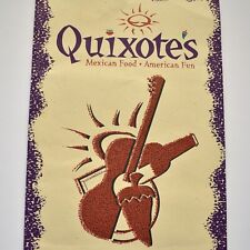 Vintage 1980s Don Quixote's Mexican Food Restaurant Menu American Fun picture