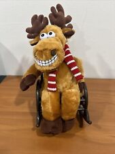 DanDee Grandma Got Run Over By A Reindeer Plush Rocking Motion Moose  AS IS  picture