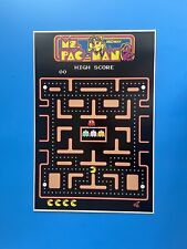 MIDWAY BALLY RETRO MS.PAC-MAN VIDEO GAME POSTER PIN UP NEW. picture