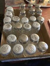 24 Vintage 60’s70’s Glass Salt Pepper Shakers Post House Restaurant OH ShipsFree picture