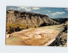 Postcard The Terraces, Formations Of Calcium Carbonate And Mt. Everts, Wyoming picture