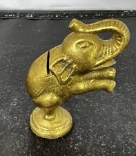 Vintage Bronze Elephant Table Place Holder Figurine picture