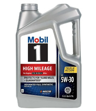 1 Pack Mobil 1 High Mileage Full Synthetic Motor Oil 5W-30, 5 Quart picture