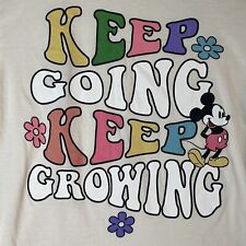 Disney Junior Teen Size Large 11-13 Mickey Mouse T Shirt Keep Going Keep Growing picture