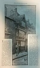 1879 England Stratford-Upon-Avon Shakespeare Anne Hathaway Cottage Red Horse picture