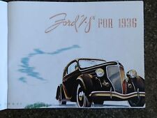 1936 FORD  BROCHURE  '' RHD AUST VERSION''   picture