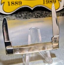 Vintage Case XX 92033 2 Blade Imitation  Mother Of Pearl Pen Knife 9 Dots 1981 picture