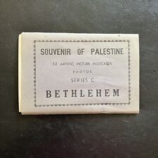 Vintage Souvenir Of Palestine Bethlehem, 9 Postcards, 2 Military Photos picture