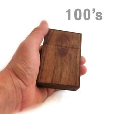 Handmade Walnut Cigarette Pack Holder - for 100s picture