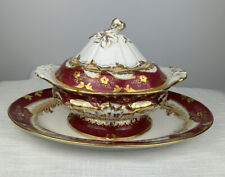 Antique 1800’s China Charles Field Havelind/CFH Soup Tureen with Lid and Plate picture