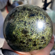 1430g Large Rare Natural Green Olivine Peridot Crystals Sphere Gemstone Healing picture