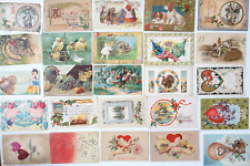 Vintage POSTCARD Lot 50 HOLIDAY Greetings Christmas Thansgiving New Years Easter picture
