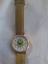 Vintage Lorus Kermit The Frog  Watch Women Gold Tone Jim Henson 1994 Tested Work picture