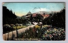 Altadena CA-California, Private Residence & Grounds, Vintage c1907 Postcard picture
