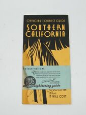 1933 OFFICIAL TOURIST GUIDE OF SOUTHERN CALIFORNIA WHAT TO DO & SEE & COST picture