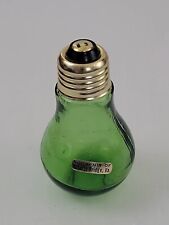Vintage Green  Lightbulb Paperweight Souvenir of Natural Bridge VA Glass picture