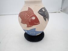 Mata Ortiz Hand built Carved &Painted  Pot or Olla by Humberto Guillen Rodriguez picture