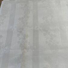 Irish Linen Tablecloth Ivory Off White Double Damask Shamrock Unused 70 X70 picture