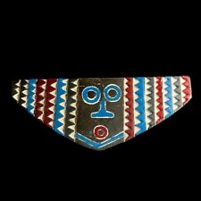 African Tribal Face Hand Carved OLD African Wall Decor Plank Mask-9847 picture
