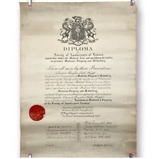 1928 Society of Apothecaries of London, Diploma - Medicine, Surgery, Midwifery picture