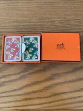 Authentic HERMES Mini Playing Cards Trump Game Dog pattern 2 Decks Japan JP picture